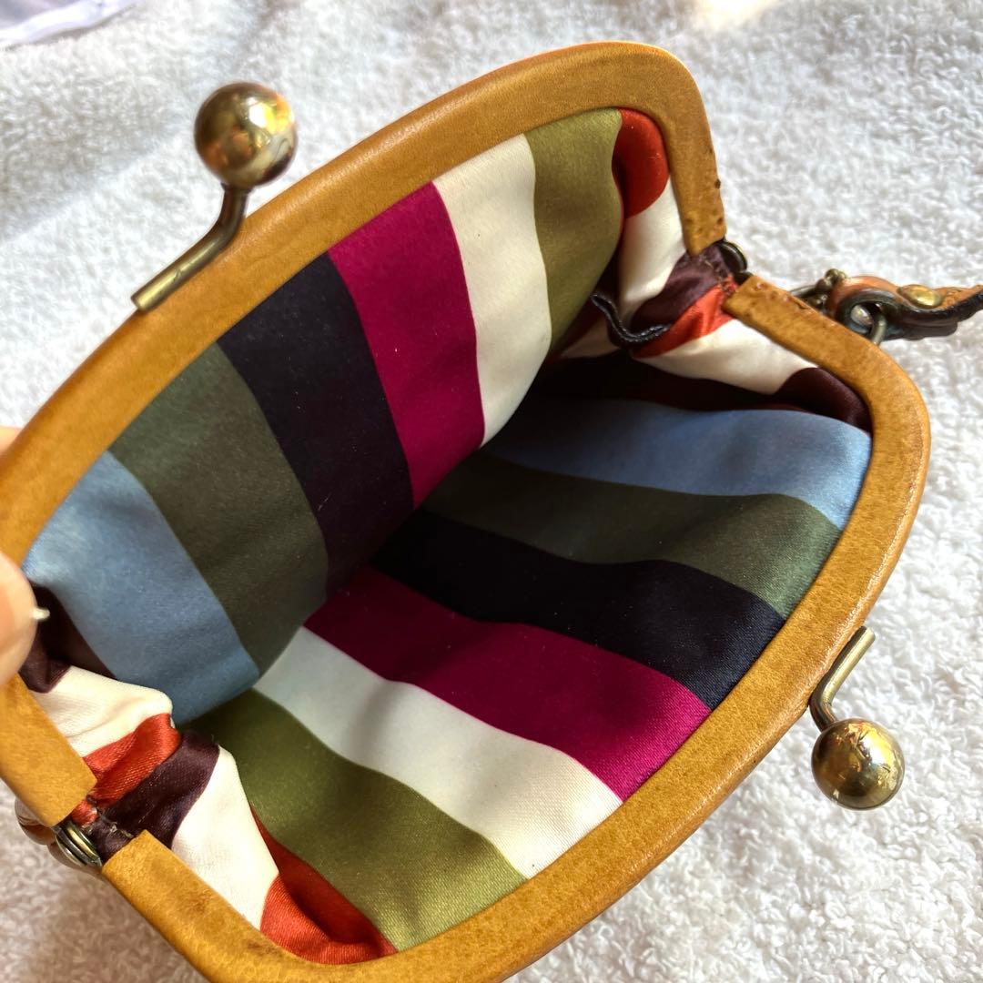 Coach ブラウン がま口ケース