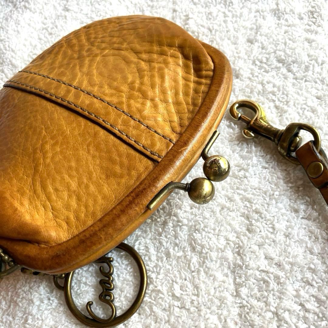 Coach ブラウン がま口ケース