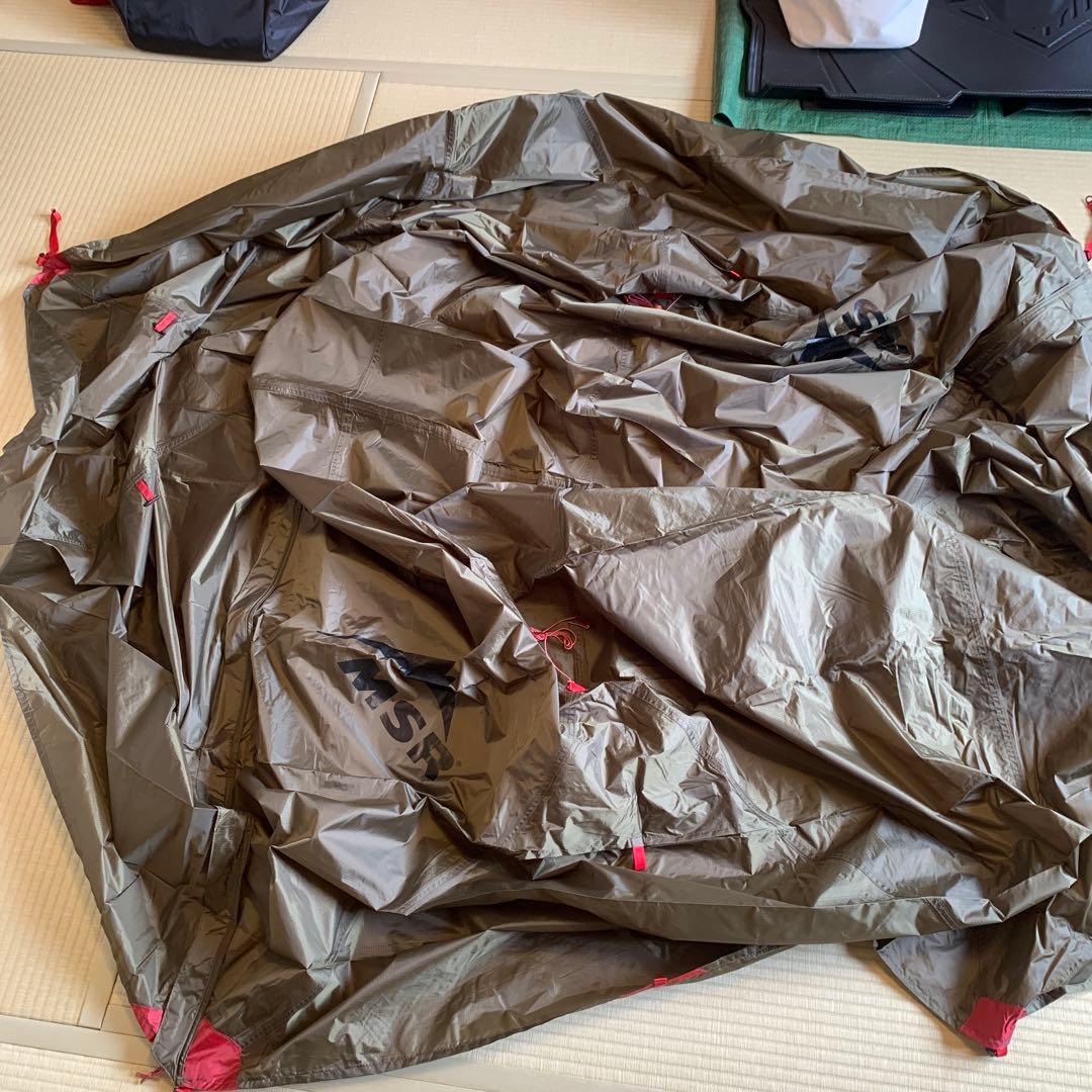 【大幅値下げ中】【MSR】ELIXIR 2（2人用、レッド×オリーブ）