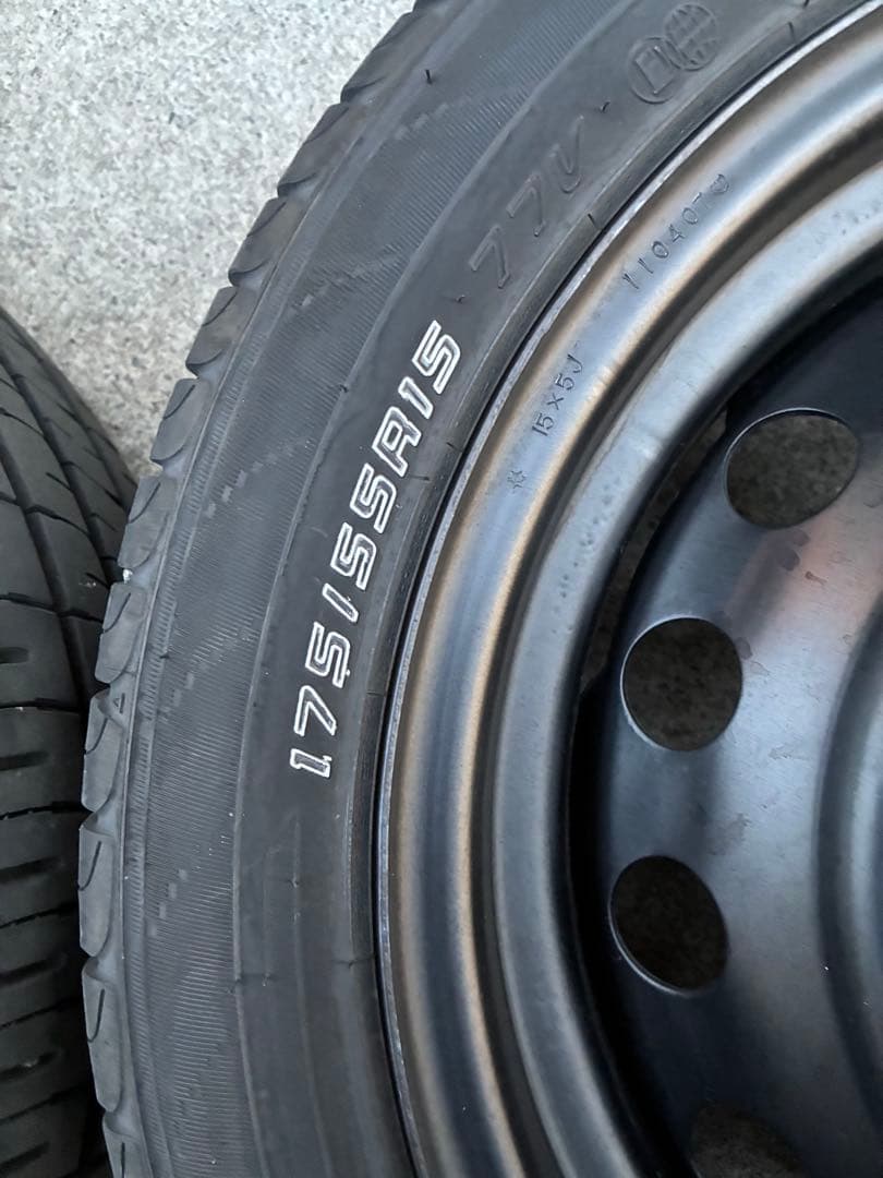 三菱　アイ　純正　鉄チン　2本分