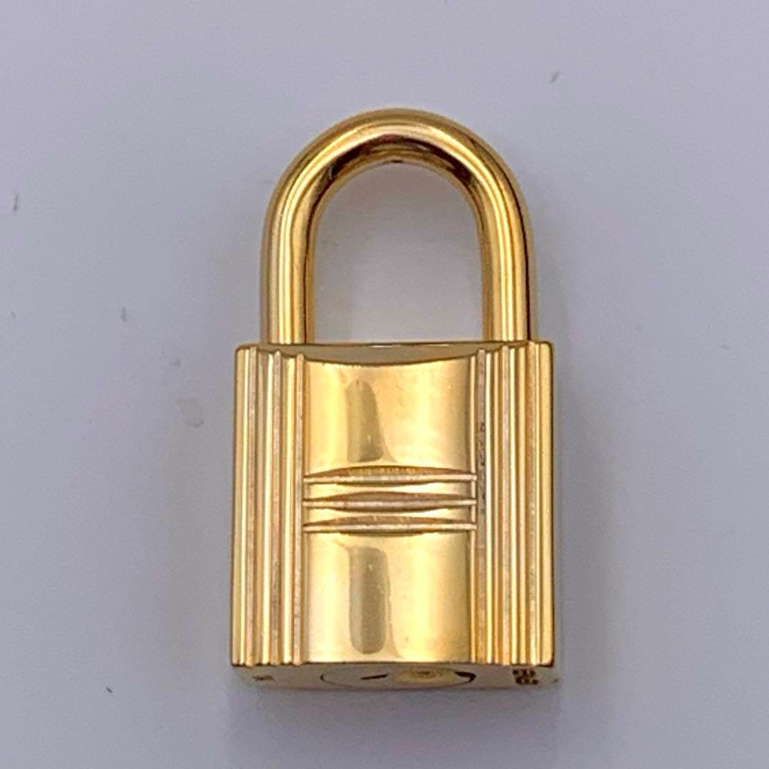HERMES エルメス カデナ 114番 ゴールド 24Kメッき 鍵付き 南京錠