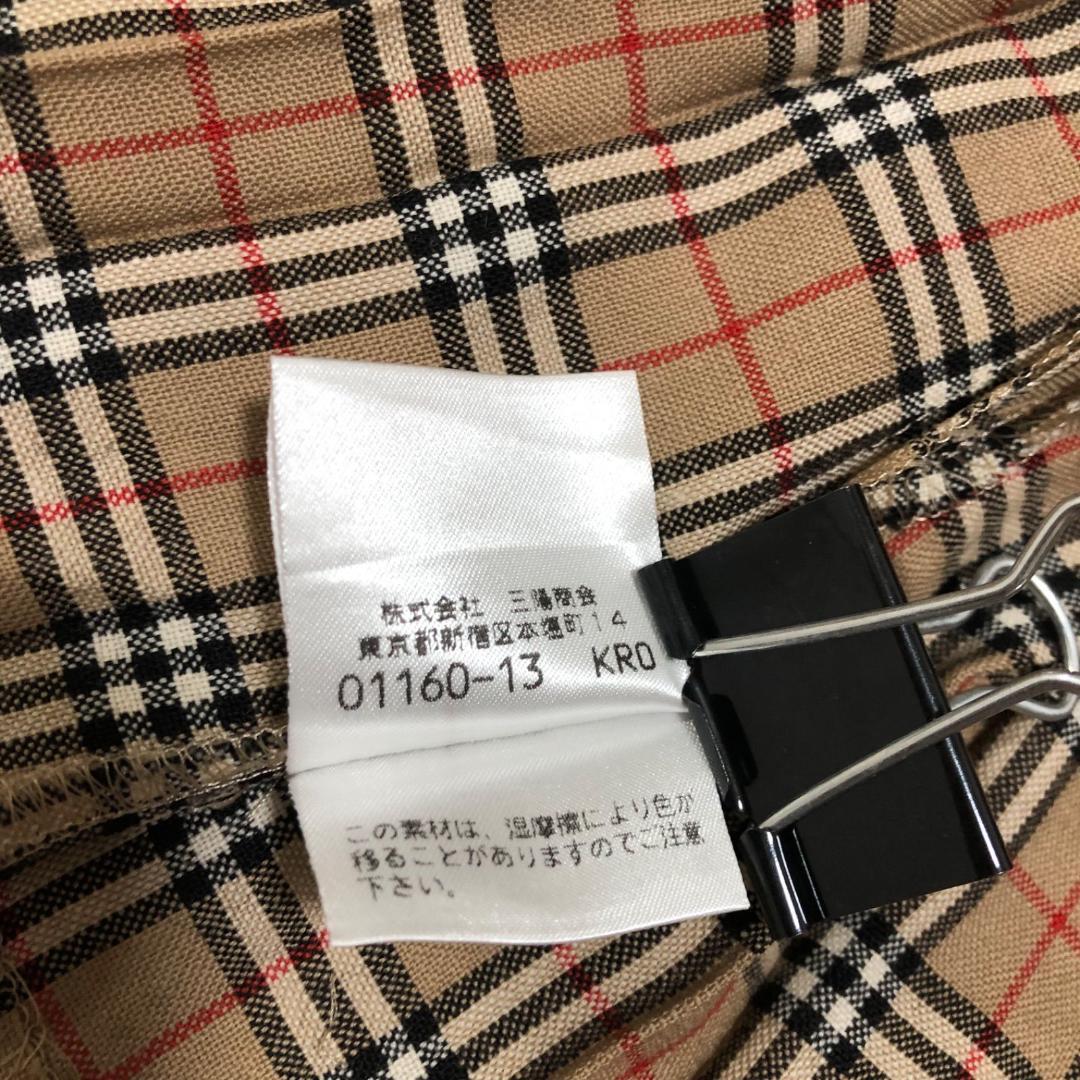 美品✨バーバリーロンドンブルーレーベル ノバチェック柄 プリーツミニスカート