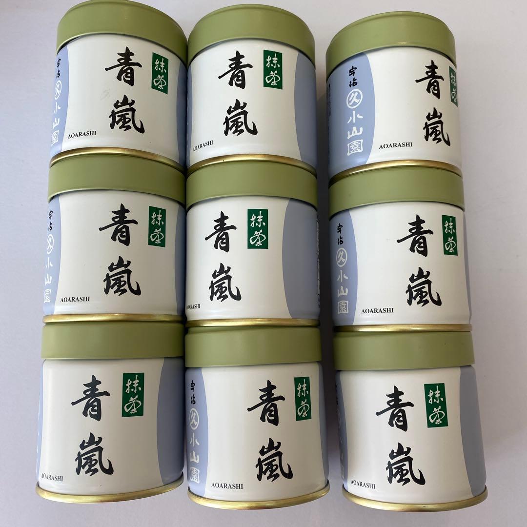 抹茶小山園青嵐40g缶 9個セット