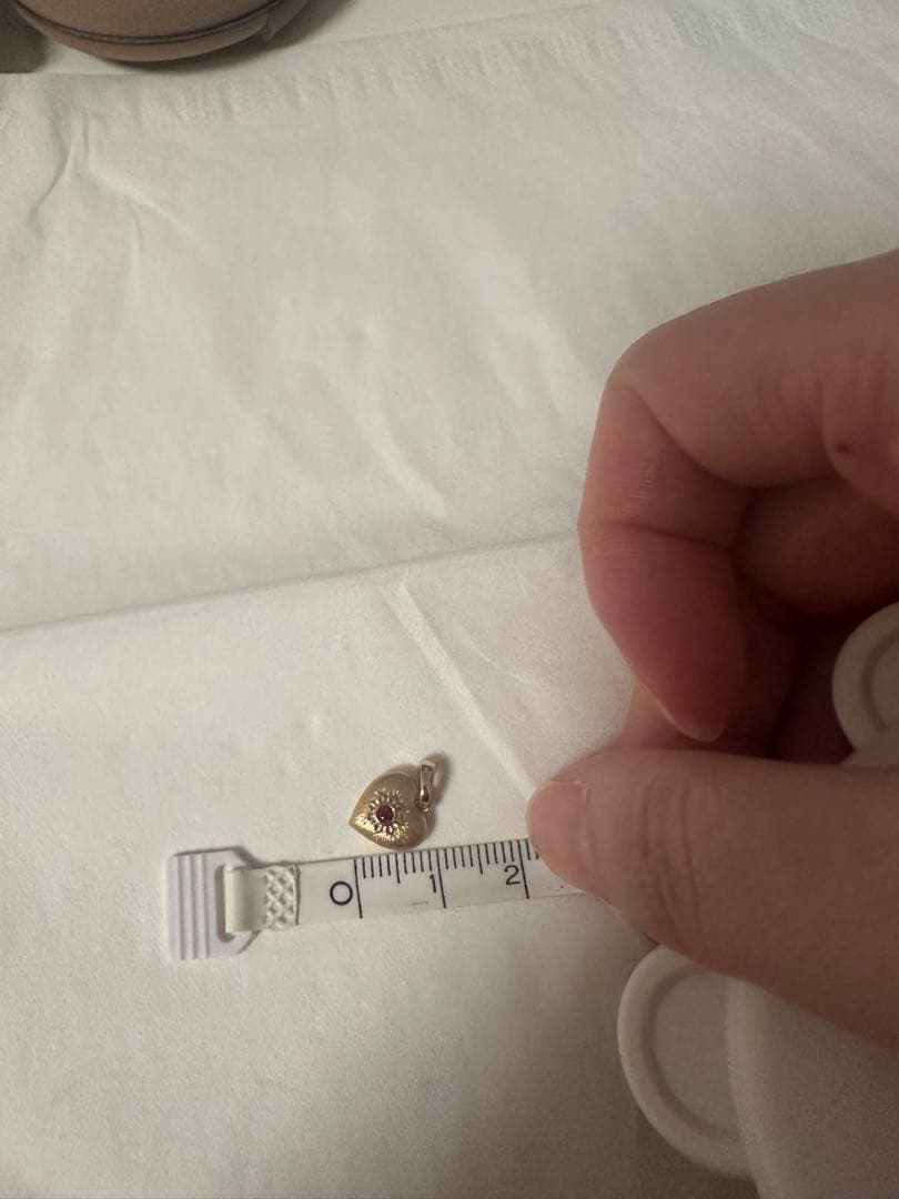 K18YG ペンダントのみ　ルビー0.05ct