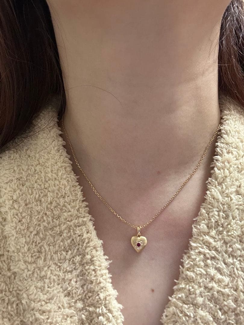 K18YG ペンダントのみ　ルビー0.05ct