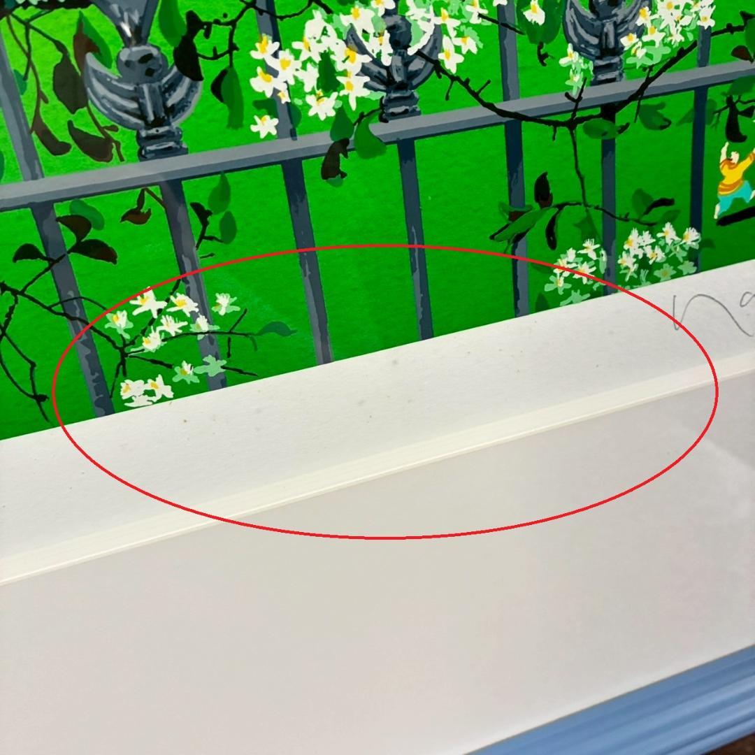 ヒロ・ヤマガタ「ミルキーウェイ」シルクスクリーン 直筆サイン入り 額縁入り