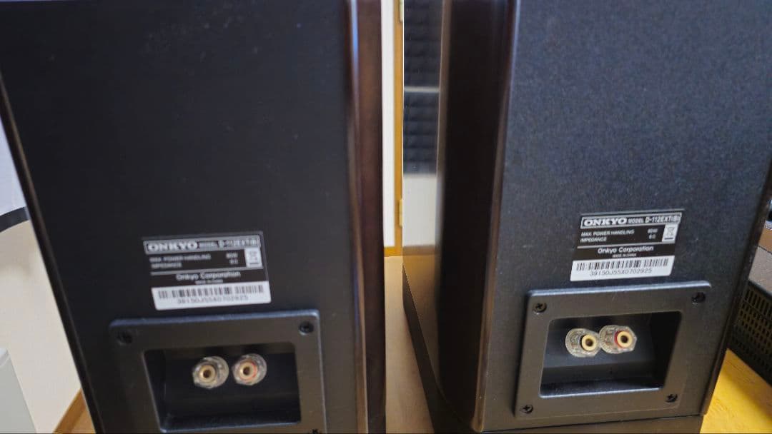 ONKYOスピーカー ブラック 小傷あり　D-112EXT(B) 2台1組