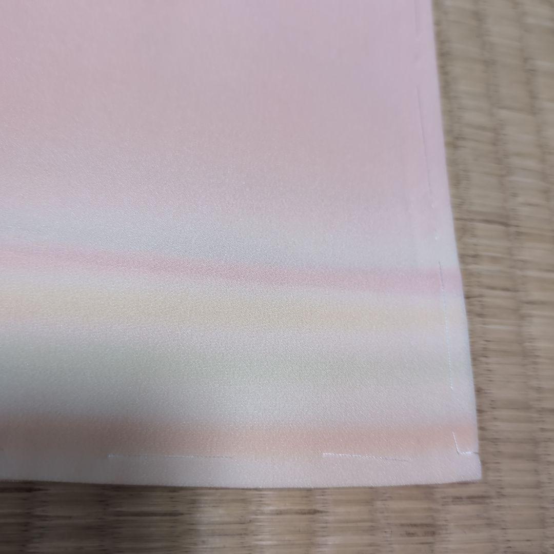 正絹しつけ糸付き　奄美大島泥染長襦袢(証書付き)虹色ぼかし　丈122 裄64