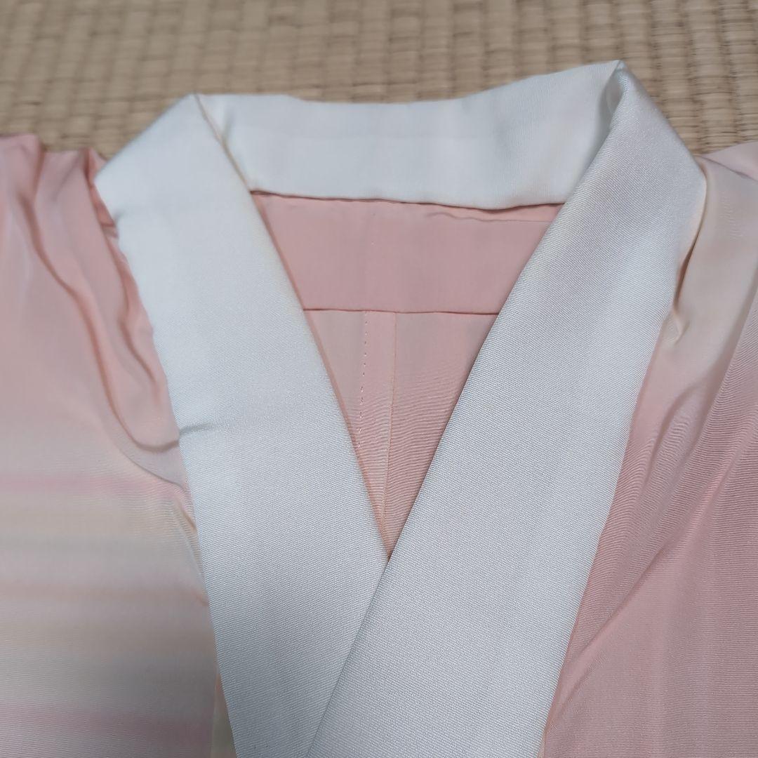 正絹しつけ糸付き　奄美大島泥染長襦袢(証書付き)虹色ぼかし　丈122 裄64