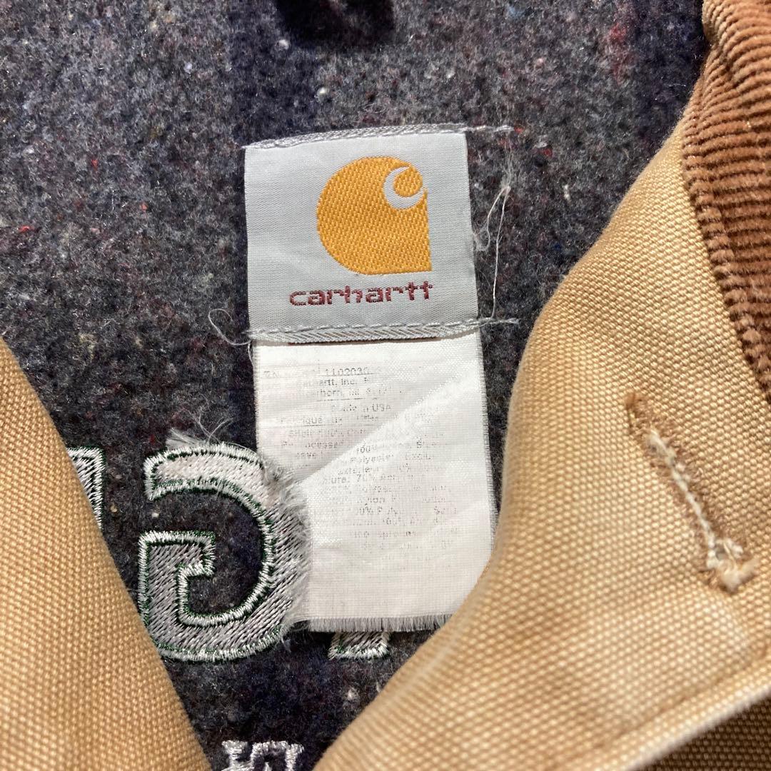 カーハート 90's？前後企業ロゴ刺繍 carhartt ミシガンチョアコート