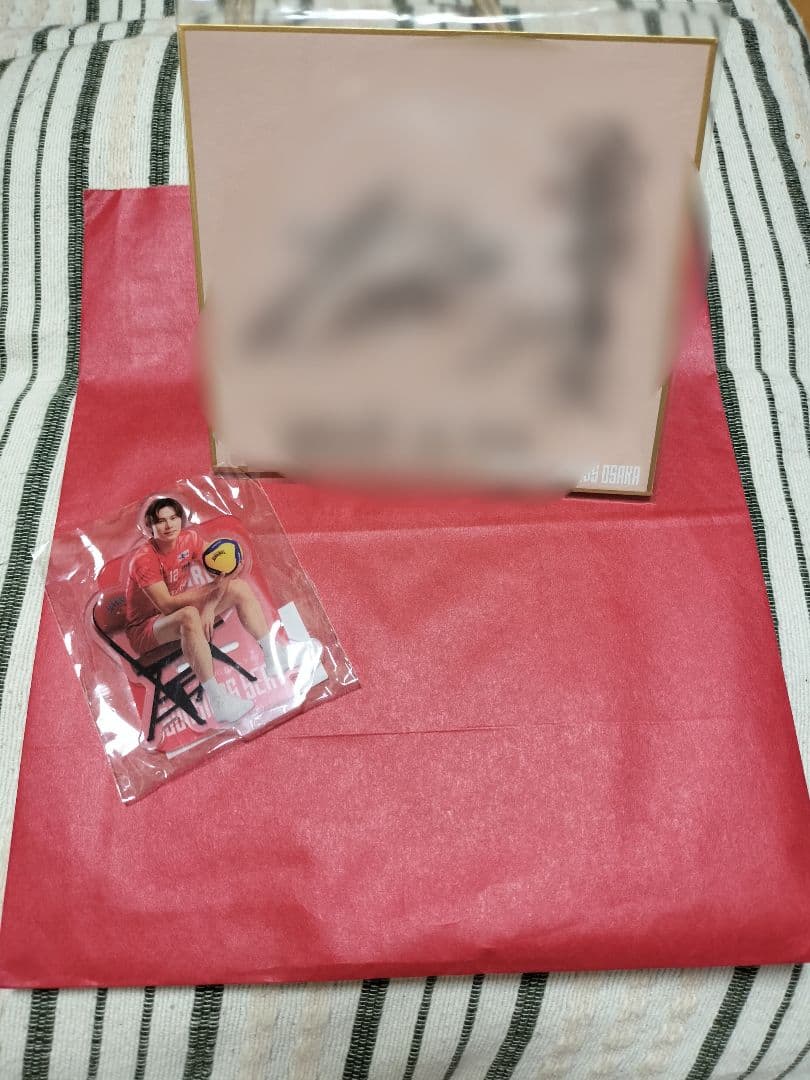 K*)様 髙橋藍　アクリルスタンド　サイン色紙(非売品)