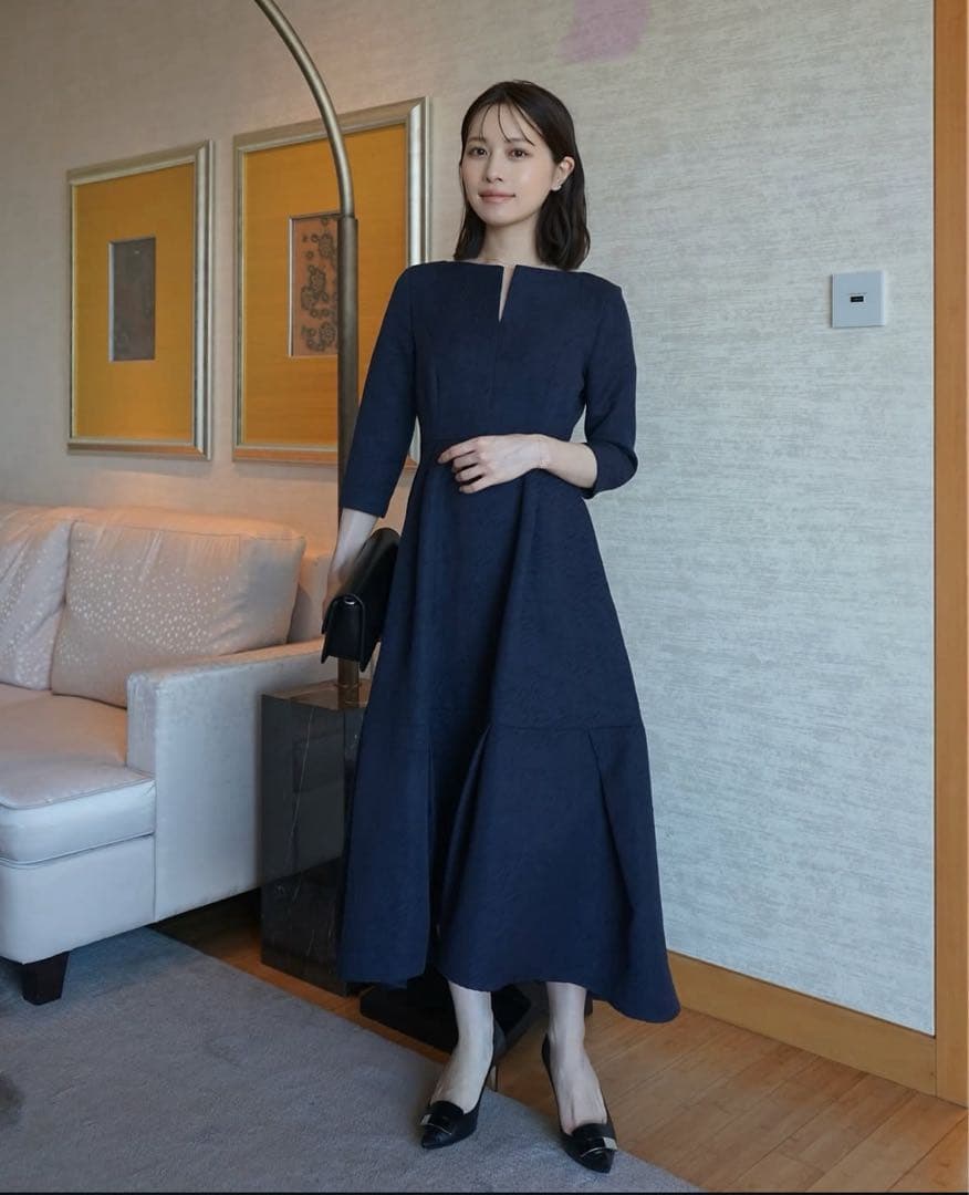 【新品】laubeblanc Keyneck Jacquard Dress