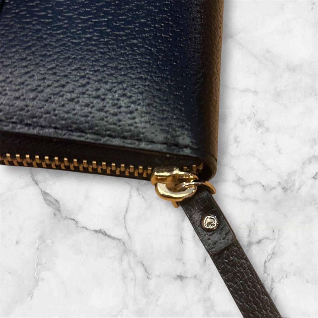 ケイトスペード　kate spade 長財布　黒　リボン　新品　未使用