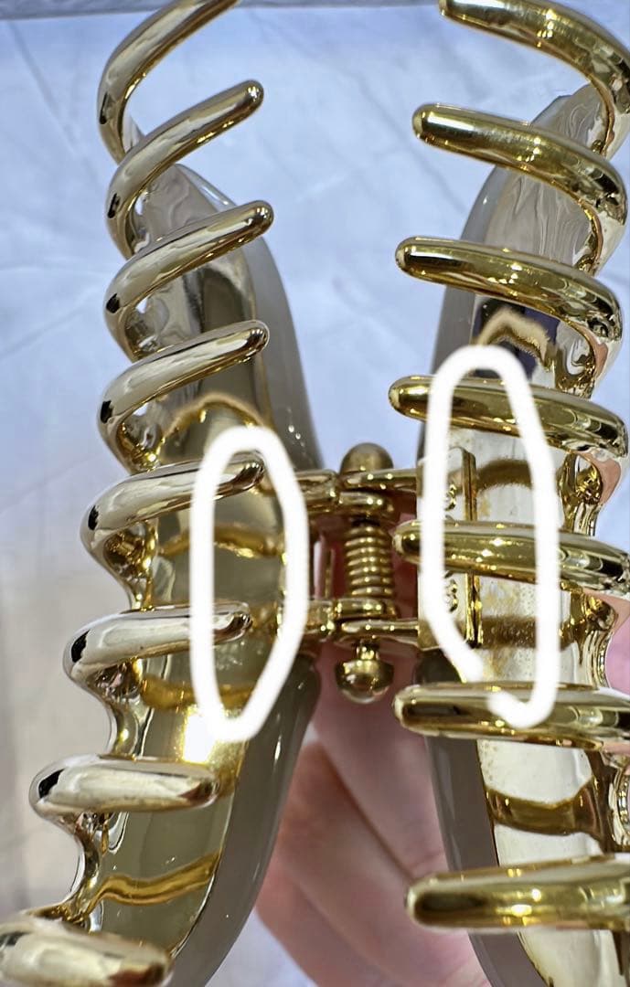 【新品未使用】ACCA ヘアクリップ グレー Mサイズ ロゴ入り