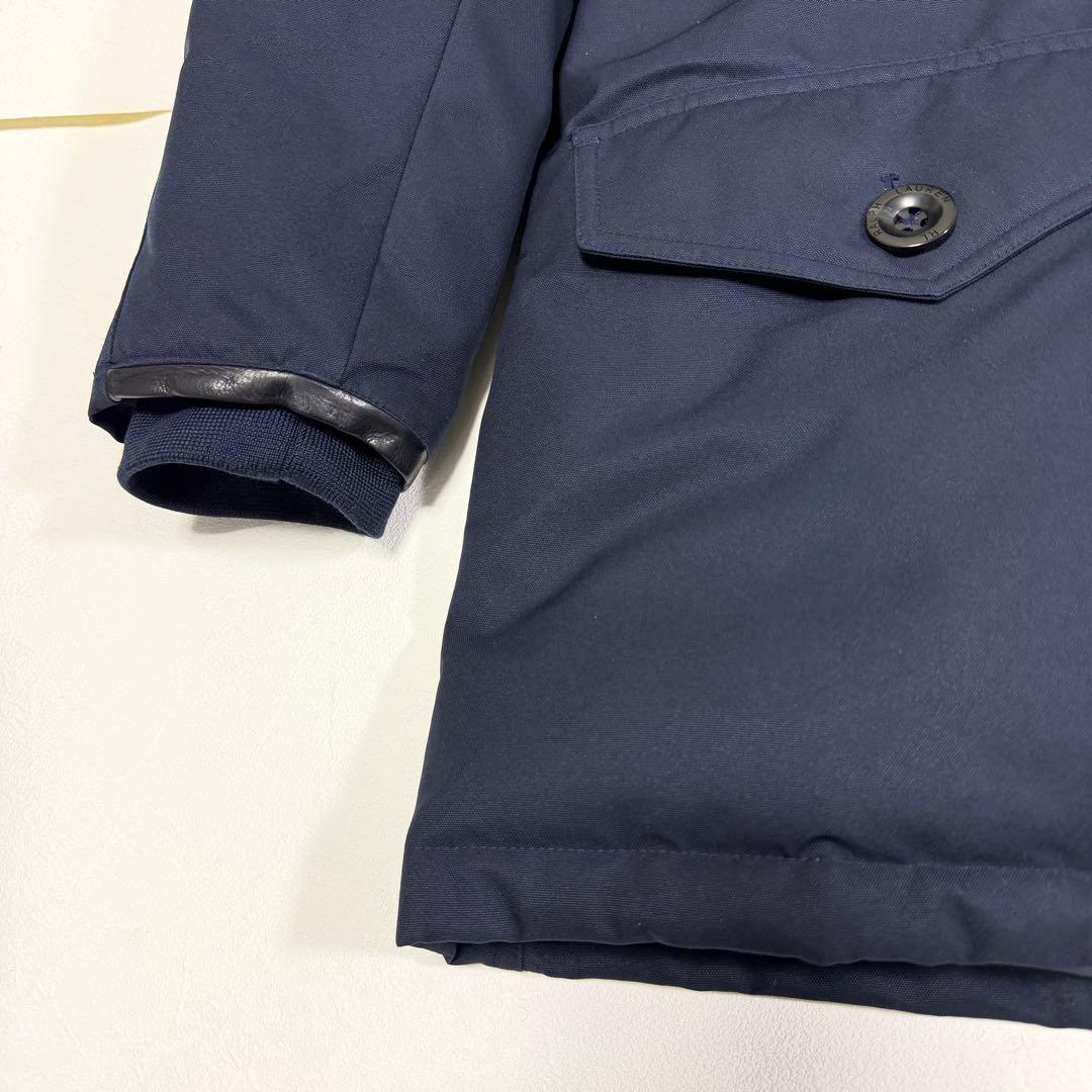 ポロラルフローレン ダウンジャケット ポニー フード ファー 近年 ネイビー S