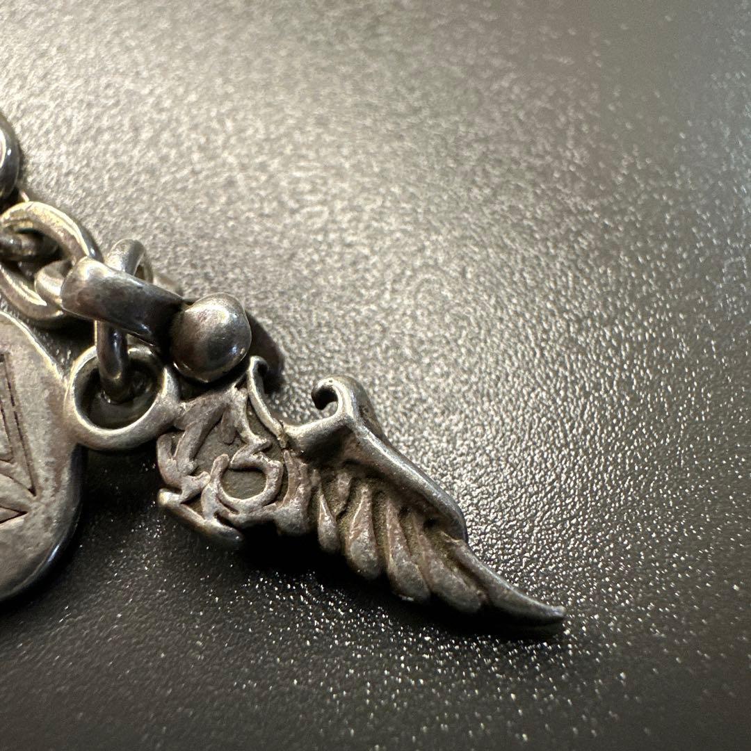 THIRTEEN DESIGNS シルバースカル羽根 チェーン 訳あり