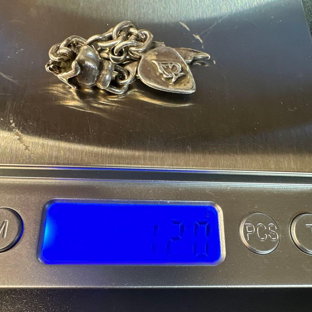 THIRTEEN DESIGNS シルバースカル羽根 チェーン 訳あり