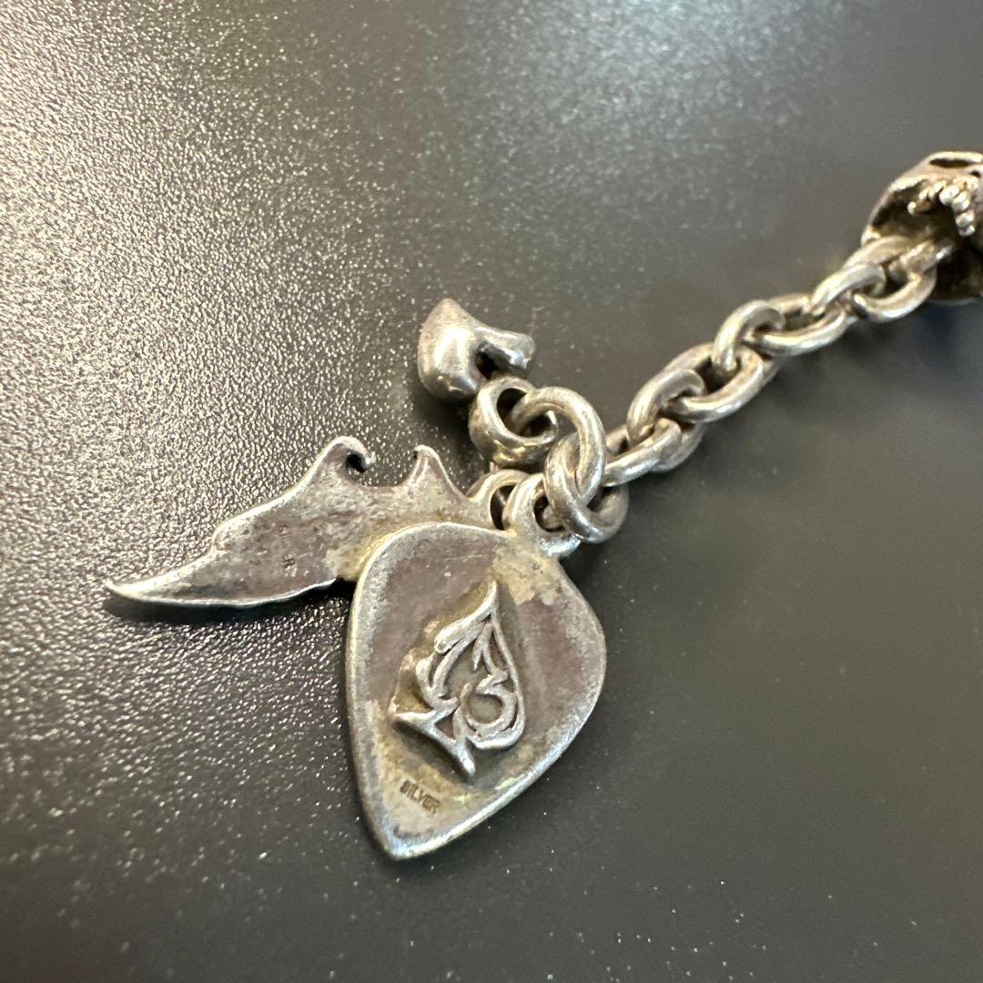 THIRTEEN DESIGNS シルバースカル羽根 チェーン 訳あり