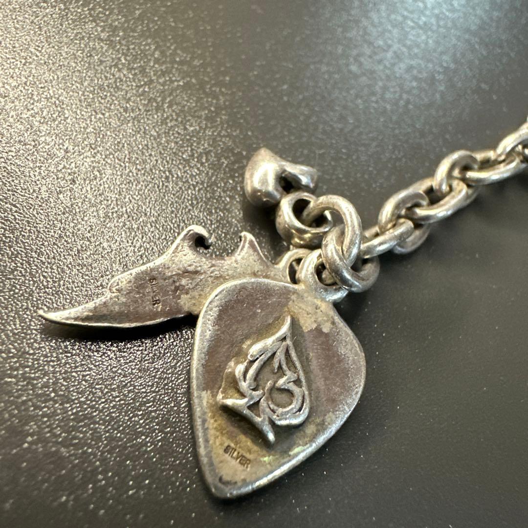 THIRTEEN DESIGNS シルバースカル羽根 チェーン 訳あり