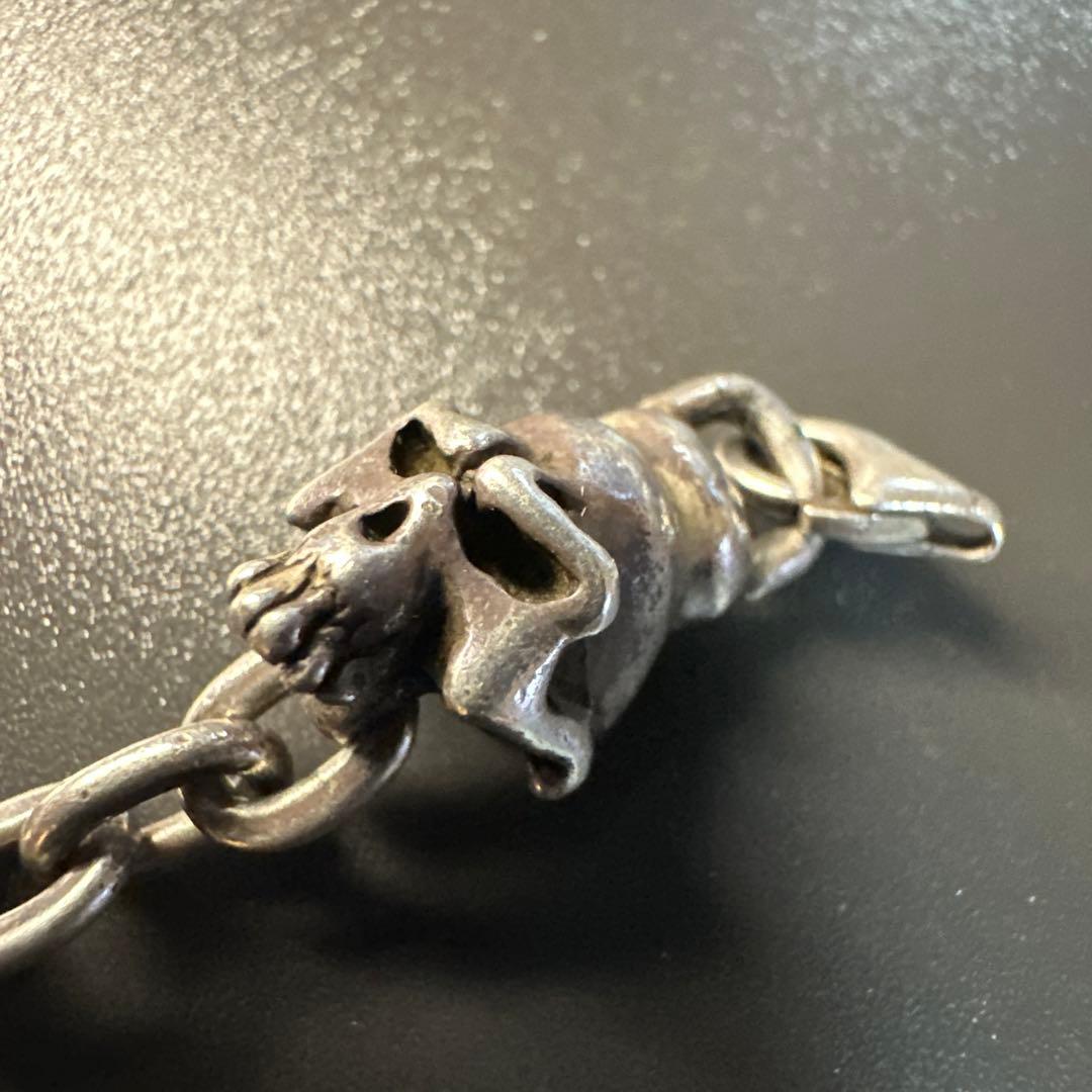 THIRTEEN DESIGNS シルバースカル羽根 チェーン 訳あり