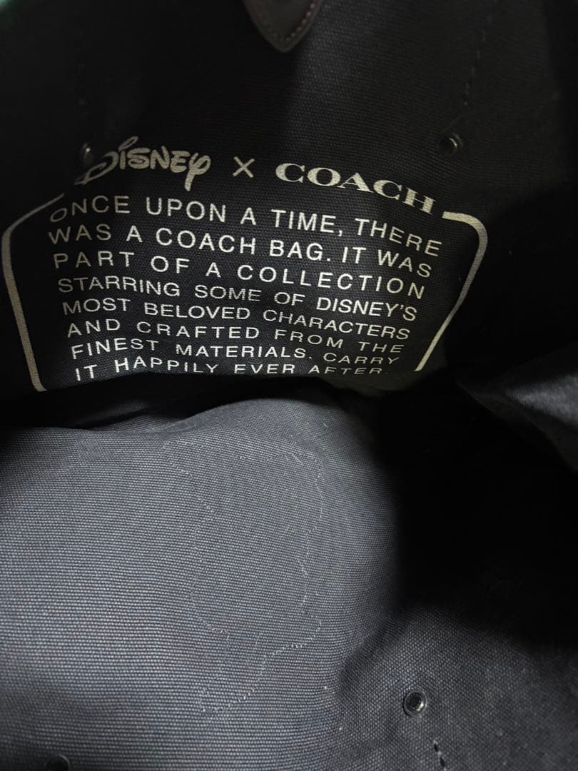 コーチ　ディズニー　とんすけ　トートバッグ