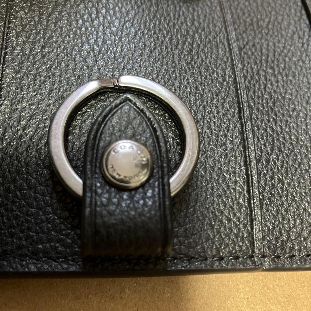 COACH レザーキーケース　ブラック