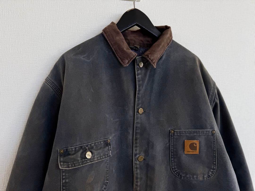 超スペシャル アメリカ製 カーハート チョアコートカバーオール XL グレー