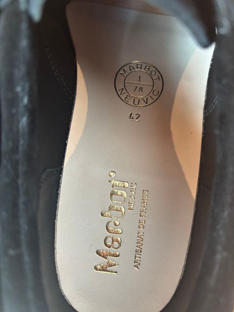 bshop Marbot 別注 モカシンシューズ 黒　42 ビショップ