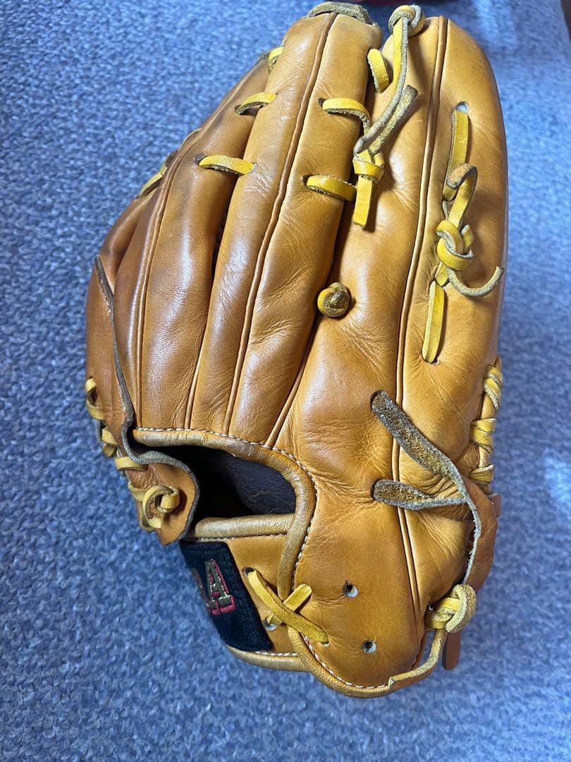 ［R.C］BBA (YAMATOグラブ工房)手作り黄革左投げ投手用硬式