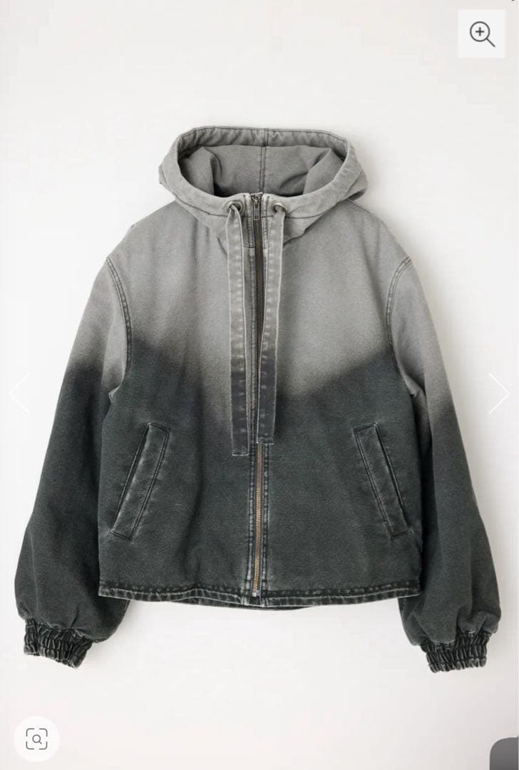 ラグアジェム　GRADATION COTTON HOODIE ブルゾン