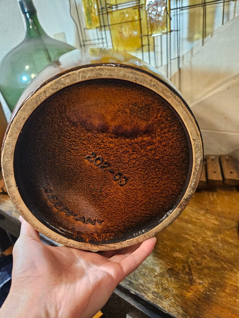 花器　花瓶　フラワーベース　ファットラバ　西ドイツ　ヴィンテージ　アンティーク