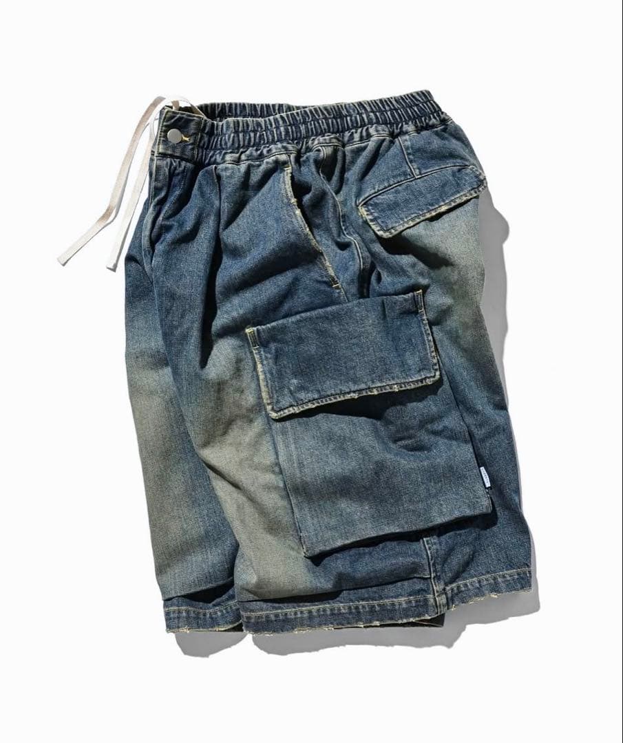 パンツ SELVEDGE DENIM CITY MILITARY HALF PANTS