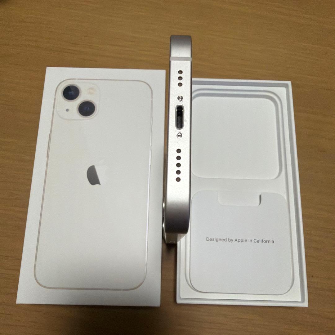 【美品】Apple iPhone13 本体256GB スターライト simフリー