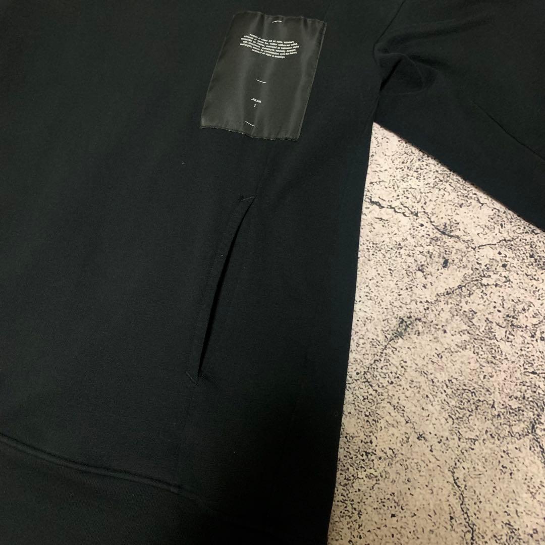 JULIUS スウェット　トレーナー　ブラック　モード　nilos Mサイズ