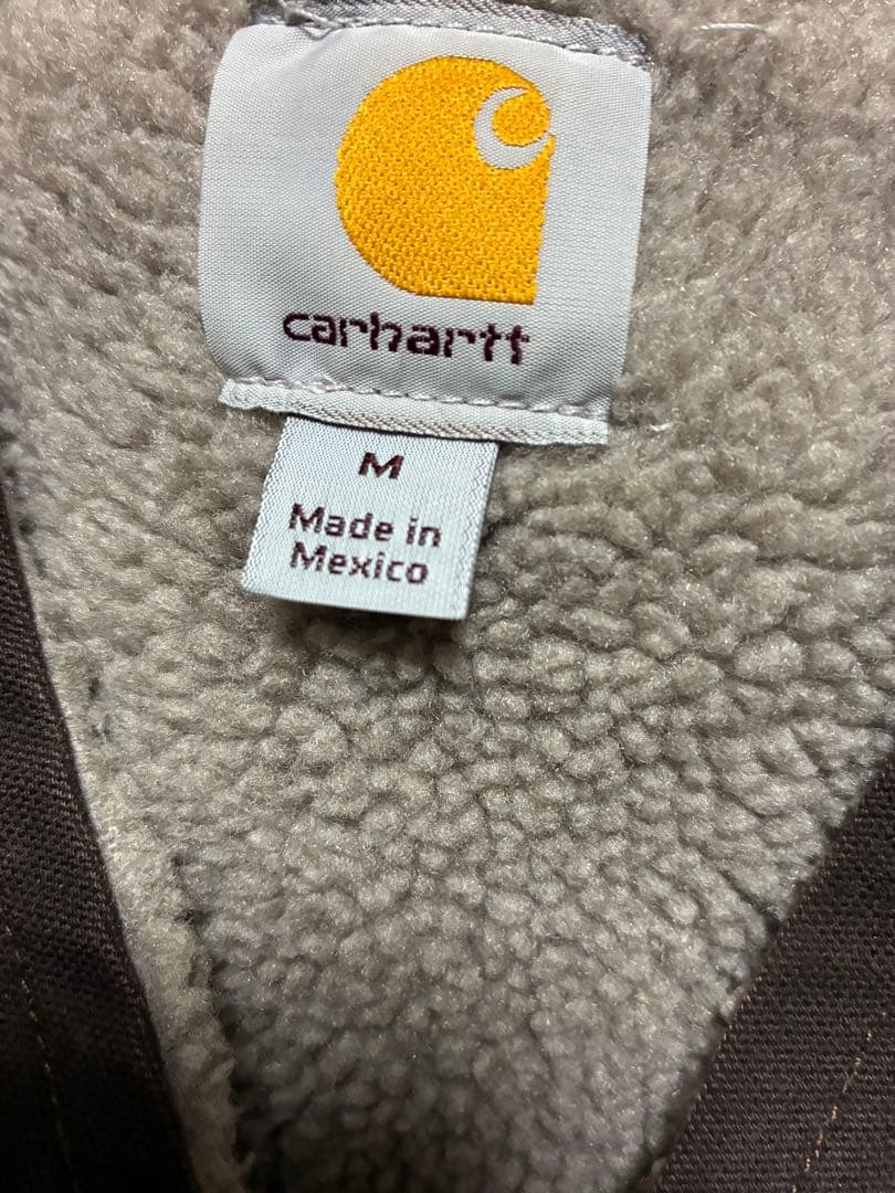 Carhartt サンドストーン シェルパ裏地 ダックベスト