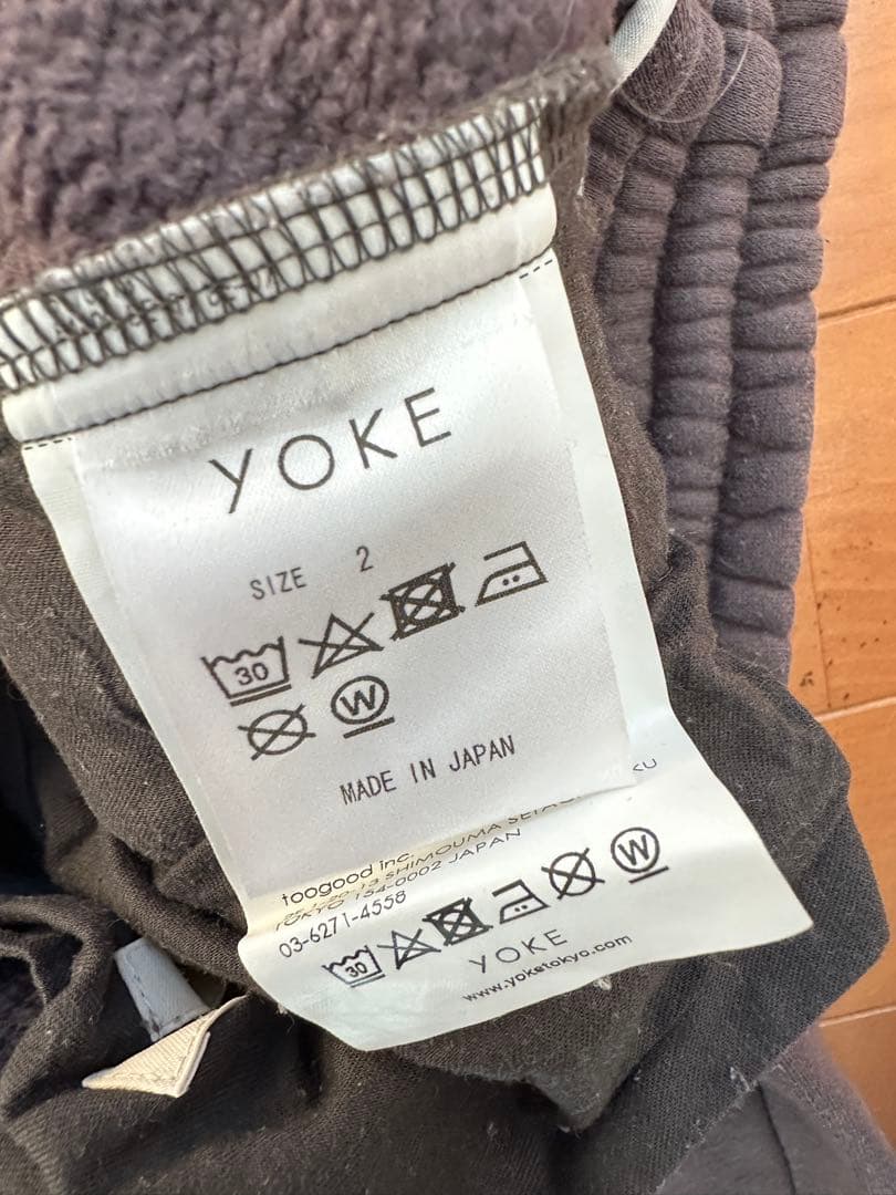 yoke/ヨーク/WIDE LEG LOUNGE PANTS GRAY