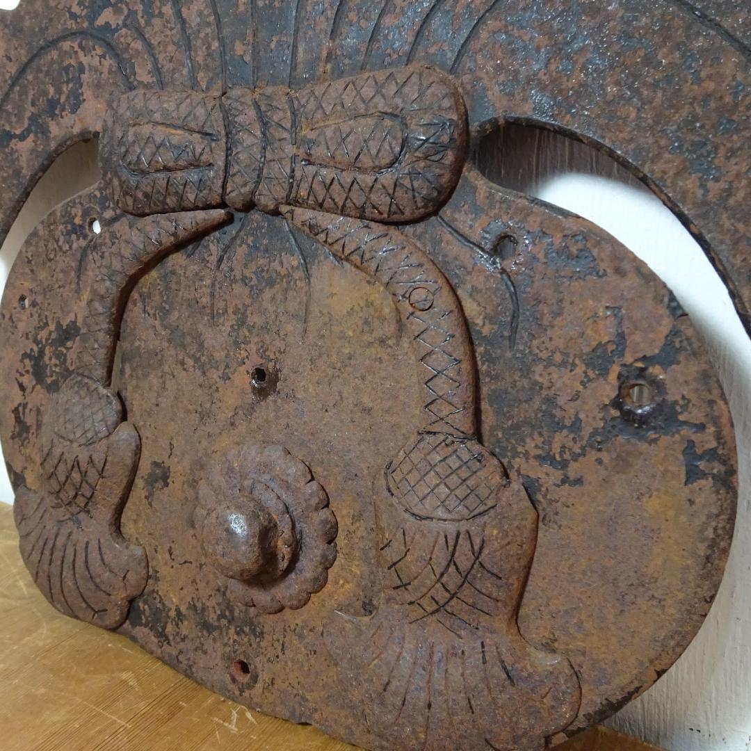 錆び鉄　古鉄　蔵 金具　アンティーク　金物　土蔵の蔵戸の金具