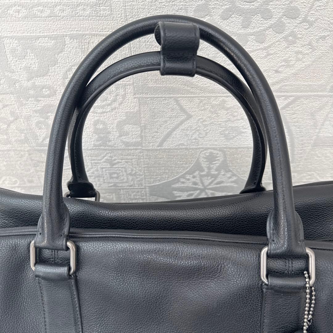 COACH ボストンバッグ ブラック レザー