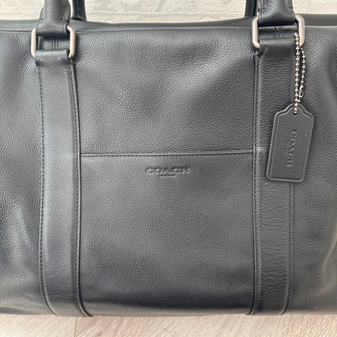 COACH ボストンバッグ ブラック レザー