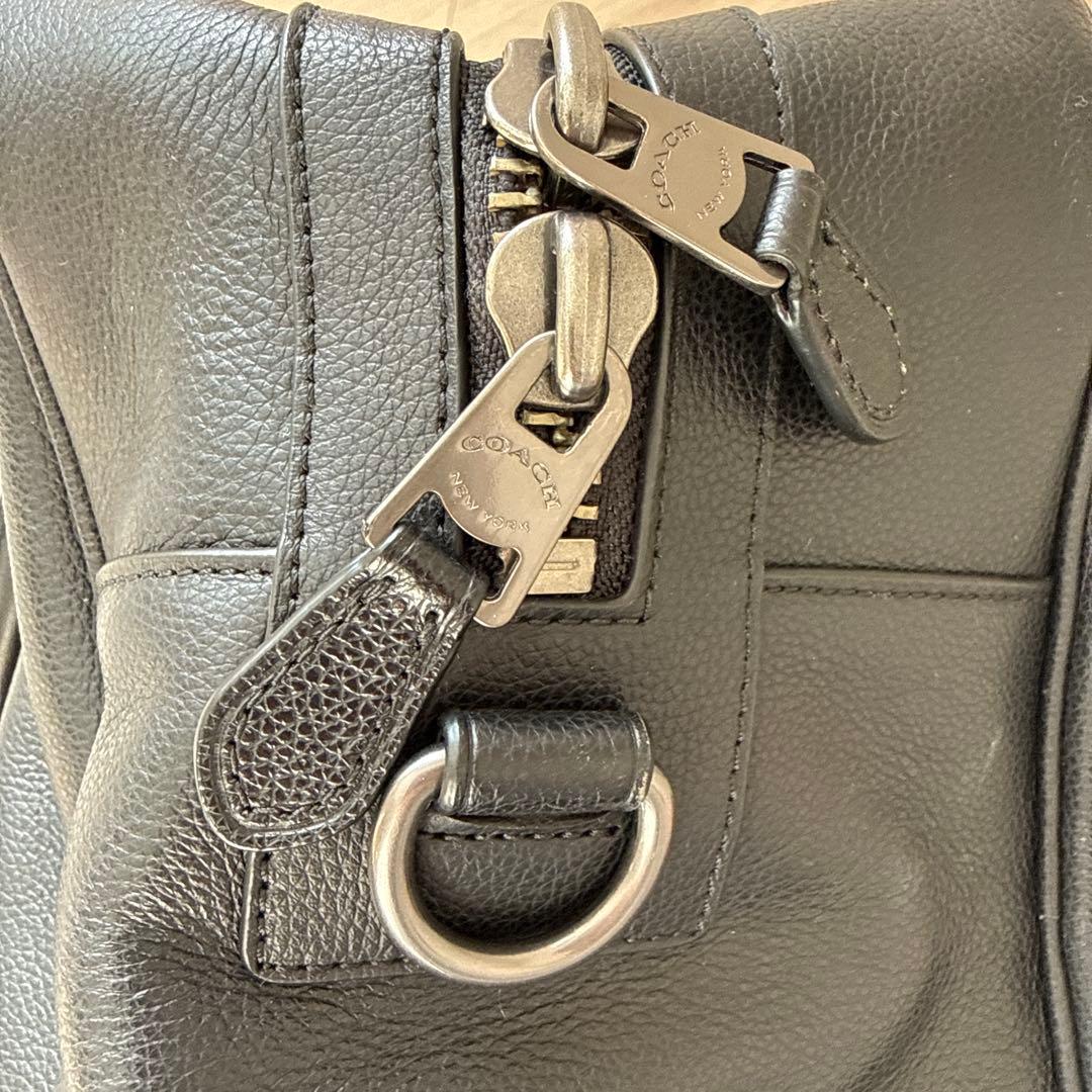 COACH ボストンバッグ ブラック レザー