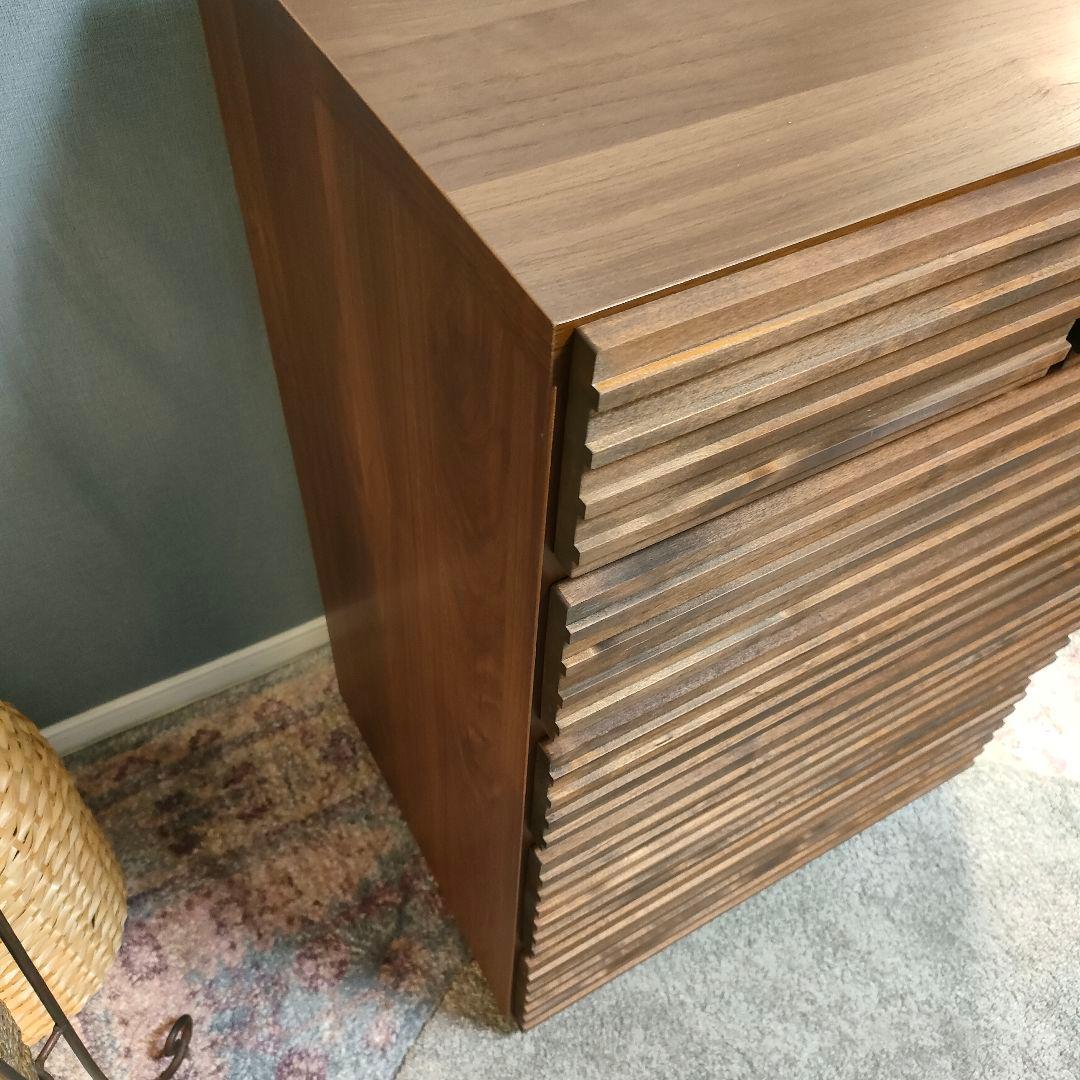 【かっちゃん】スリットデザイン チェスト5段 6杯