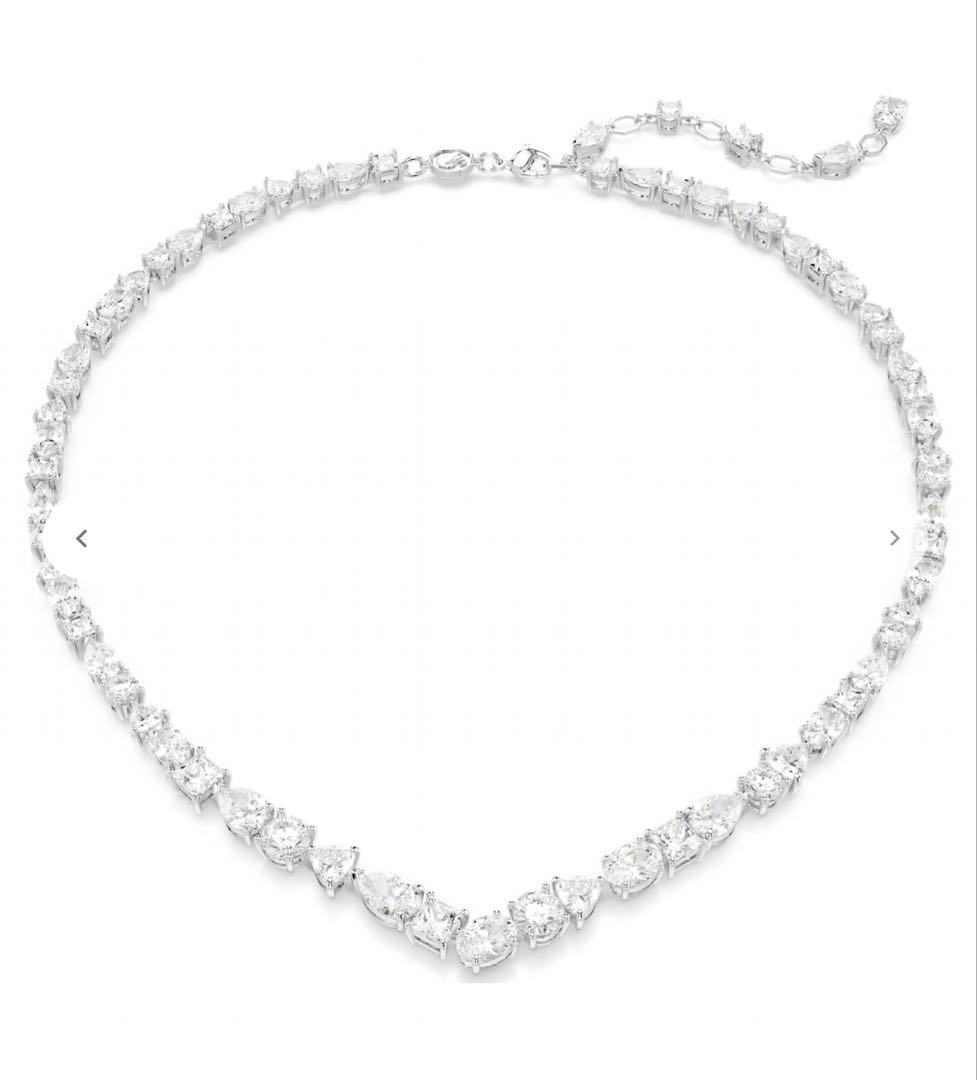Swarovski Mesmera ネックレス ミックスカット, ホワイト