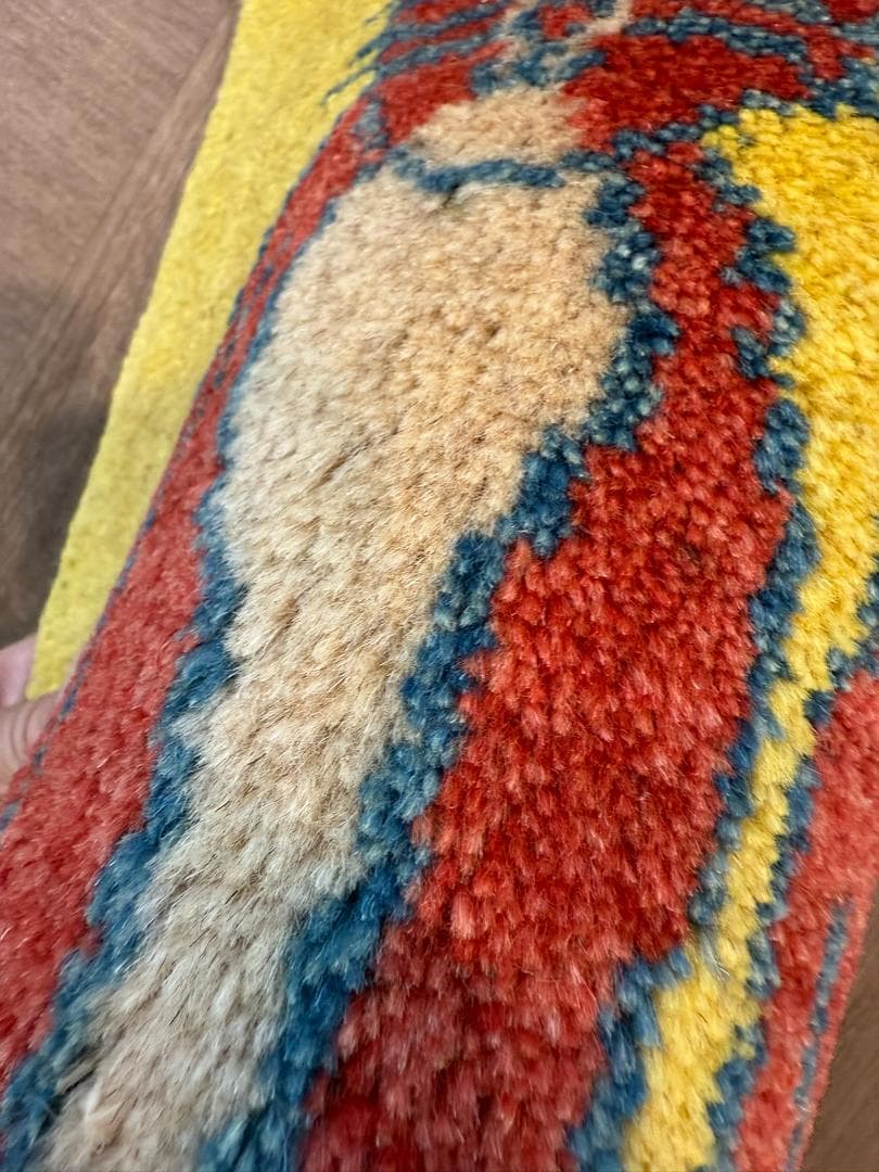 ペルシャギャッベ (ギャベ) チェアマット 40x40cm ギャッベ ラグ