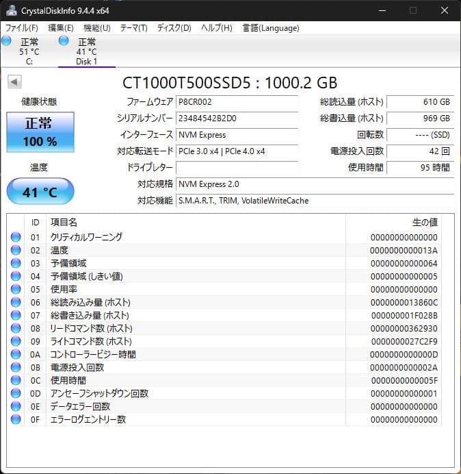 Crucial T500 ヒートシンク付き 1TB SSD PCIe Gen 4