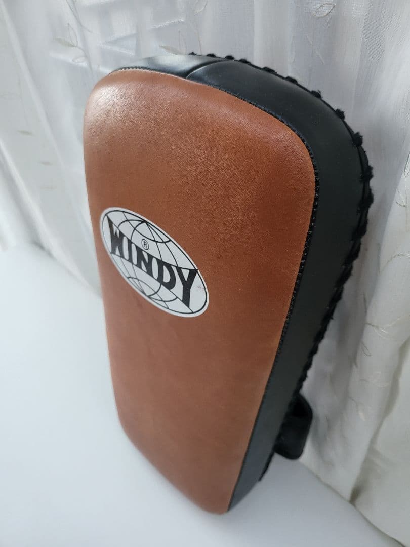 【美品】WINDY キックミット KP-6 茶色／黒