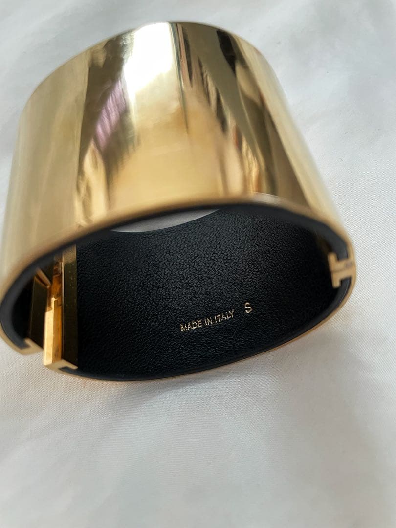 CELINE マンシェット バングル ゴールド セリーヌ ブレスレット S