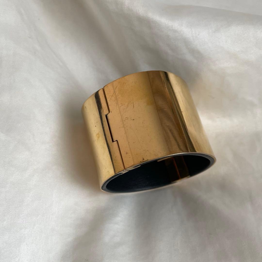 CELINE マンシェット バングル ゴールド セリーヌ ブレスレット S