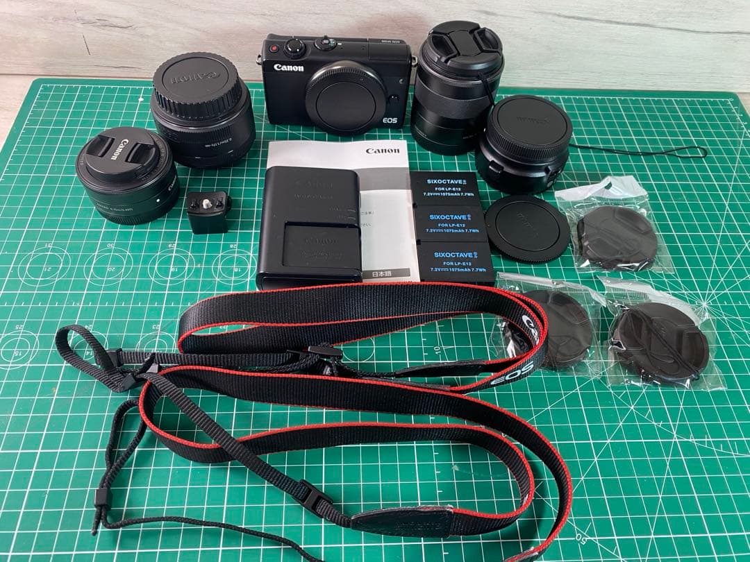 【美品】Canon EOS M100 ブラック レンズ複数本セット 動作確認済