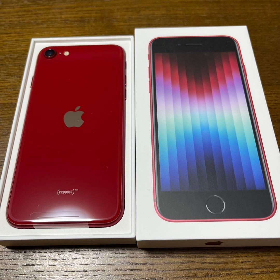 スマートフォン本体 iPhone SE 3 product red 64GB