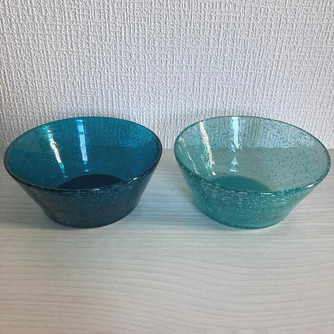 b*n様 【倉敷ガラス】小谷眞三 泡中鉢2点セット